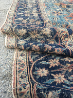 14’ x 16’3 Antique Persian Oversize Rug #1269ML / 14x16 vintage Rug - Blue Parakeet Rugs