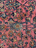 9' x 12'5 Antique Rose Pink Persian Rug #3031ML