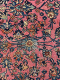 9' x 12'5 Antique Rose Pink Persian Rug #3031ML