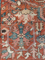 7x9 Antique Heriz Serapi #2969ML / Large vintage rug