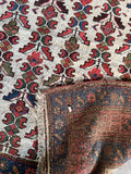 Underside view showcasing weave texture.