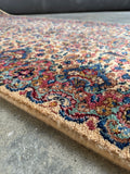 Extra long vintage runner 21 ft 5 in by 35 in ideal for staircase or hallway with rich pattern.