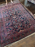 Antique Persian Lilihan Rug / 6’4 x 8’4 Rug #4289