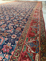 Palatial Vintage Persian Rug / 7x20 Vintage Persian Rug / 7x21 Vintage Rug #4305