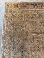 7x10 Neutral Vintage Turkish Rug  #4287