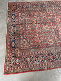 7x10 Worn Vintage Persian Rug #3408