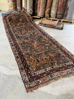 4x10 Vintage Persian Rug / 4x11 Antique Camel Runner #4204ML