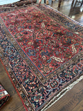 Large Heriz Rug / 6’8 x 9’10 Antique Persian Heriz Rug #1572