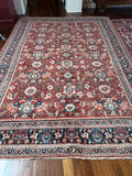 Large Antique Persian Mahal Rug / 7'5 x 10'8 Mahal Rug #3409