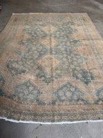 Muted Vintage Persian Rug / 5'8 x 7'6 Afshar Rug #4158