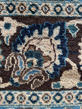 10x13 Ivory and Blue Antique Persian Rug #4284