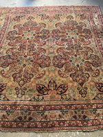 Large Square Persian Rug / 9x9 Antique Persian Lavar Rug #3591ML