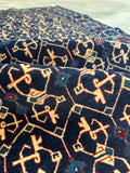 Classic antique Caucasian rug design detail.