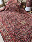 Handwoven texture of Karabagh wool rug