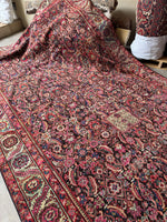 Handwoven texture of Karabagh wool rug