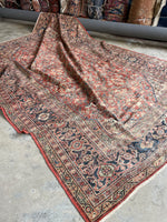 7x10 Worn Vintage Persian Rug #3408