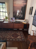 worn long persian vintage camel hair runner 