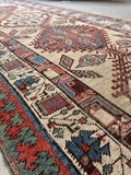 Long tribal persian vintage camel hair runner 