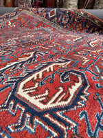 Large Vintage Persian Heriz Rug / 6'5 x 9'5 Rug #4304