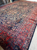 12x20 Persian Rug / Antique Persian Sarouk Rug  #3909