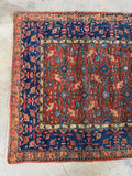 One end of 1920s Northwest Persian rug.