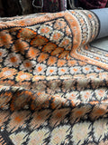 Flat weave runner with tribal gul pattern.