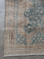 Muted Vintage Persian Rug / 5'8 x 7'6 Afshar Rug #4158