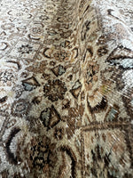 Large Muted Persian Rug / Persian Vintage 7' x 10'5 Tabriz Rug #3699