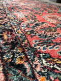 Skinny Narrow Vintage Floral Persian Runner / 2'8 x 12'4 Runner #4304-1