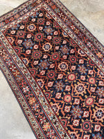Interior section showing harmony of repeated floral motifs in soft contrast tones