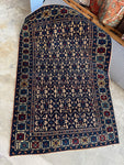 Antique Caucasian rug with geometric pattern. 