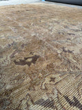 7x10 Neutral Vintage Turkish Rug  #4287