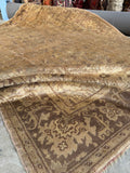 7x10 Neutral Vintage Turkish Rug  #4287