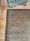 Large Neutral Vintage Rug / 8' x 9'10 Antique Chinese Rug #1263