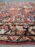 Long Skinny Vintage Persian Runner / 2'7 x 16'6 Antique Sarouk Runner #4523