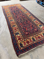 Durable and decorative 1880s Bidjar rug handwoven in Persia.