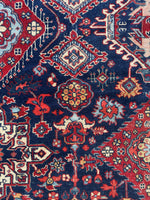 Close-up of tribal floral elements and subtle color variation.