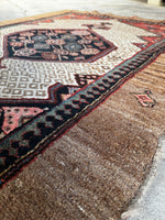 Durable 1920s Persian runner for heavy foot traffic.