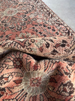 Vintage Persian runner with nice pile and classic floral sprays.