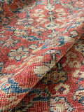 7x10 Worn Vintage Persian Rug #3408