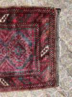 Small Vintage Rug / Handwoven Tribal Scatter Rug 2' x 2'10 Rug #3393