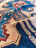 Detail of rug texture and weave showcasing craftsmanship.