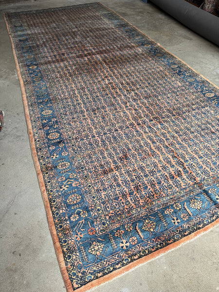 Soft and luxurious Persian rug with a glowing sheen and vegetable-dyed colors