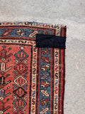 3x5 Saturated Coral Antique Persian Malayer Rug #4618