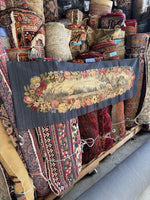 Excellent condition antique tapestry with floral and nature motifs.