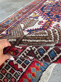 15' Vintage Persian Seraband Runner / Heavy Tribal Persian Hallway Rug 3'9 x 14'9 Runner #4463