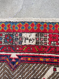 15' Vintage Persian Seraband Runner / Heavy Tribal Persian Hallway Rug 3'9 x 14'9 Runner #4463