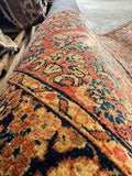 Long Skinny Vintage Persian Runner / 2'7 x 16'6 Antique Sarouk Runner #4523