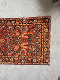 Long Skinny Vintage Persian Runner / 2'7 x 16'6 Antique Sarouk Runner #4523