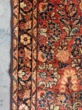 Long Skinny Vintage Persian Runner / 2'7 x 16'6 Antique Sarouk Runner #4523
